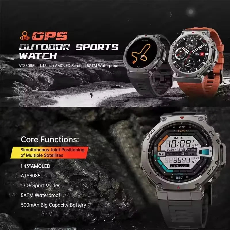 Smartwatch TANK T-REX 3: O seu Parceiro para Aventura Extrema