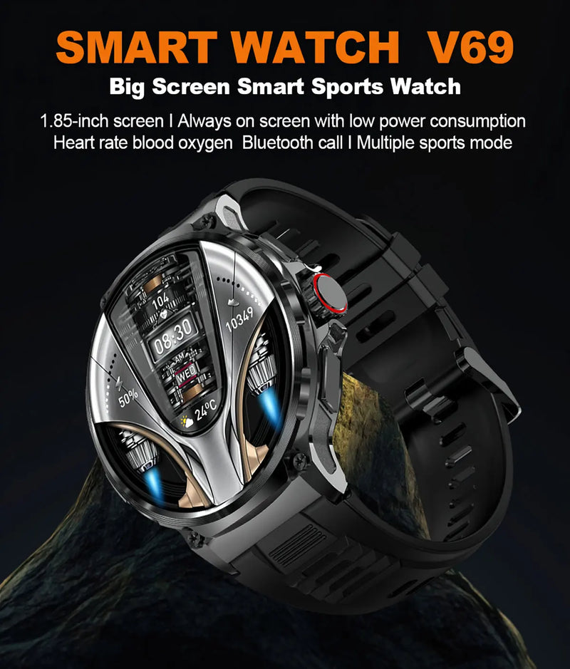 Smartwatch V69: Potência e Tecnologia no Seu Pulso