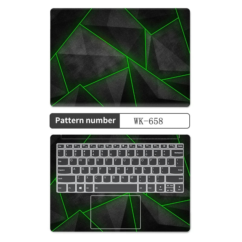 DIY Geometry Cover Laptop Skins Sticker 13.3"14"15.6"17.3"Vinyl Skin Case for Macbook/Lenovo/Hp/Acer Decorate Decal Assessories
