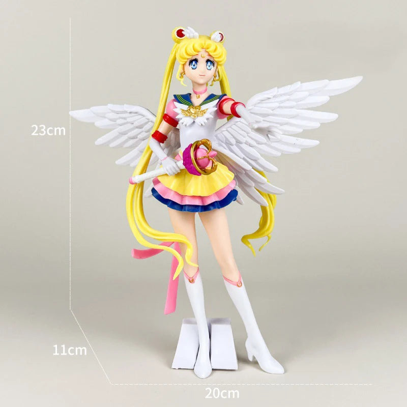 1 Piece Anime Sailor Moon Action Figure Model Gifts Collectible Figurines for Kids 23cm