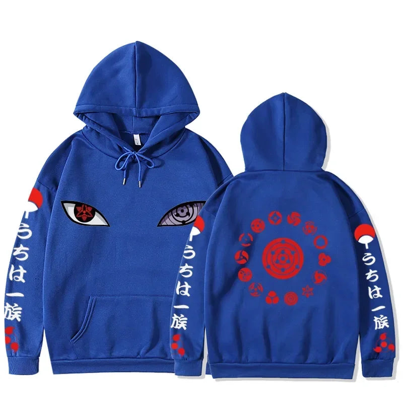 2025 Naruto Manga Inspired Hoodie AutumnWinter LaidBack Sweatshirt Unisex Fashion Top Hoodies Women