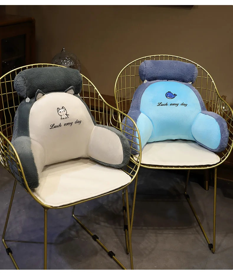 Soft Plu Lumbar Support Pillow Bede Sofa Latex Cuion S Pillow Barest Pad Girls Cartoon Anime Home Decor