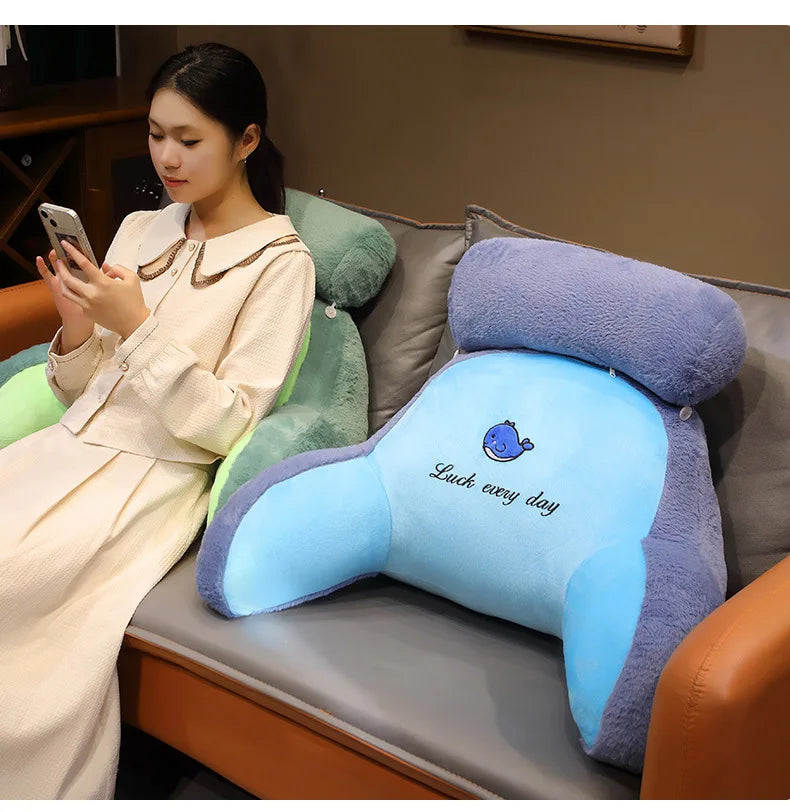 Soft Plu Lumbar Support Pillow Bede Sofa Latex Cuion S Pillow Barest Pad Girls Cartoon Anime Home Decor