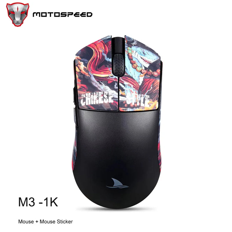Motospeed Darmoshark M3 8K Bluetooth Wireless Gaming Mouse 26K DPI PAW3395 Sensor Computer Office Mouse TTC For Laptop PC