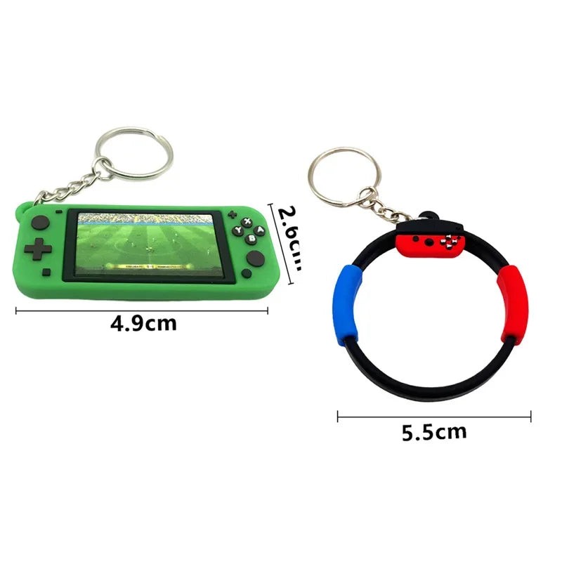 PS5 XBOX Game Console Controller Model Keychains Mini Simulation Collection Key Chain Pendant for Men Women Keys Ring Toys Gift
