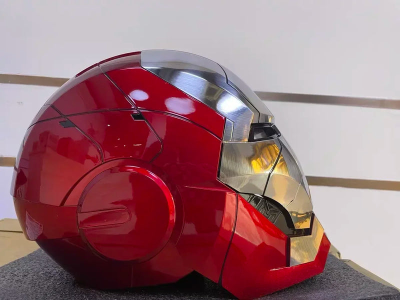Marvel Electric Iron Man 1:1 MK50 MK5 Helmet Voice Control Eyes With Light Model Toys For Adult Technology Wearable Xmas Gift