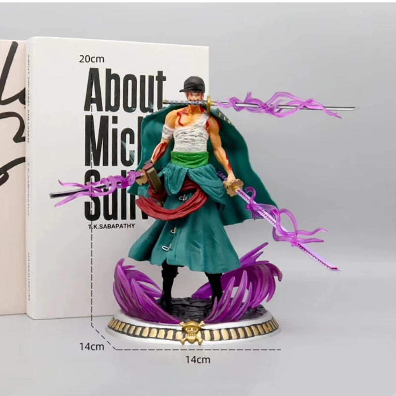Anime One Piece Roronoa Zoro Anime Action Figure Model Gifts Collectible Figurines for Kids