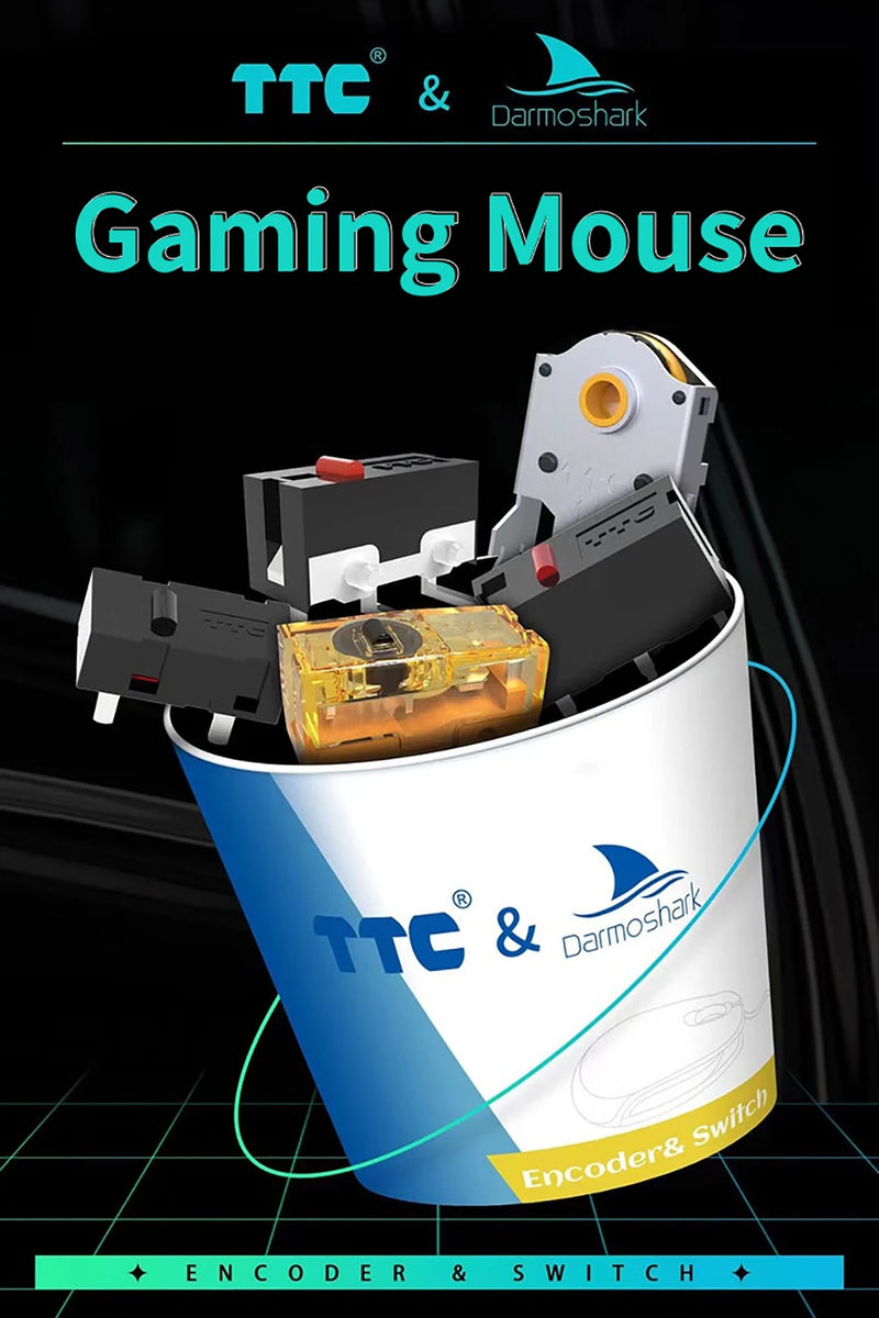 Motospeed Darmoshark M3 8K Bluetooth Wireless Gaming Mouse 26K DPI PAW3395 Sensor Computer Office Mouse TTC For Laptop PC