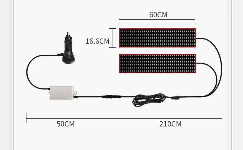 Led Eyes for Truck Devil Eye LED Pixel Panel Light for Trucks Cars DIY Remote Control Scrolling Animation Soft Foldable