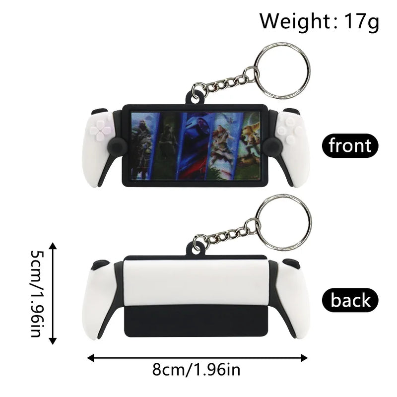 PS5 XBOX Game Console Controller Model Keychains Mini Simulation Collection Key Chain Pendant for Men Women Keys Ring Toys Gift