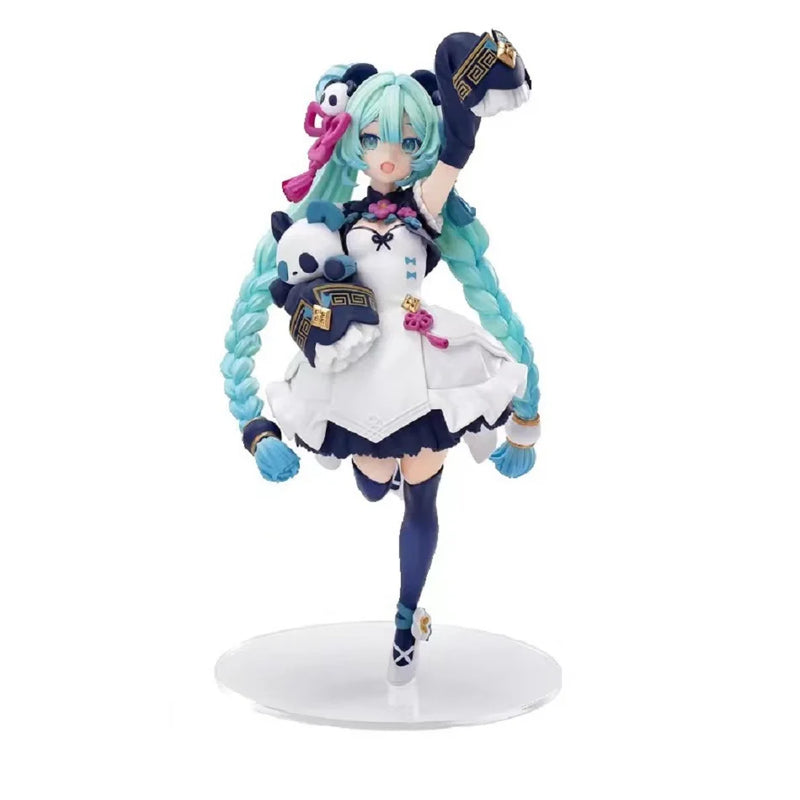 Anime Hatsune Miku X Cinnamoroll Figure Anime Peripheral Collectible Models Decorative Decorations Children Kawaii Gift