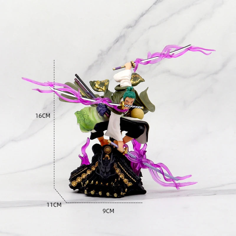 Anime One Piece Roronoa Zoro Anime Action Figure Model Gifts Collectible Figurines for Kids