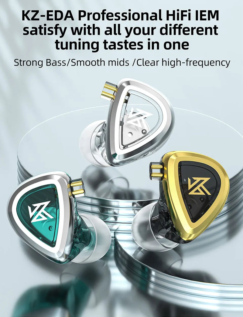 KZ EDA Earphones Bass/Balanced/Hi-Res Earbuds In Ear Monitor Headphones Sport Noise Cancelling HIFI Headset KZ EDXPRO EDC EDS