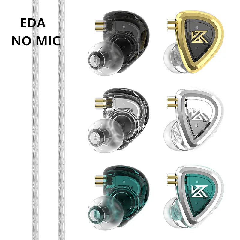 KZ EDA Earphones Bass/Balanced/Hi-Res Earbuds In Ear Monitor Headphones Sport Noise Cancelling HIFI Headset KZ EDXPRO EDC EDS