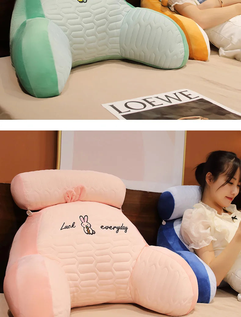 Soft Plu Lumbar Support Pillow Bede Sofa Latex Cuion S Pillow Barest Pad Girls Cartoon Anime Home Decor