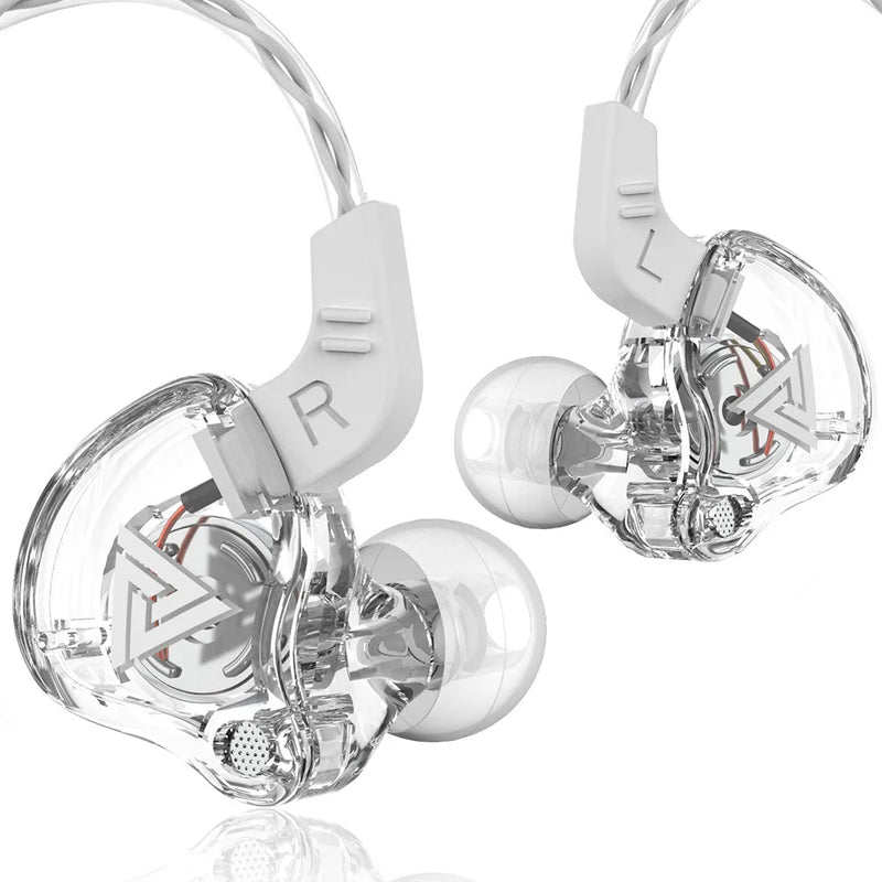 Original QKZ AK6 Copper Driver HiFi Sport Headphone 3.5mm In Ear Earphone For Running With Microphone Headset music Earbuds fone