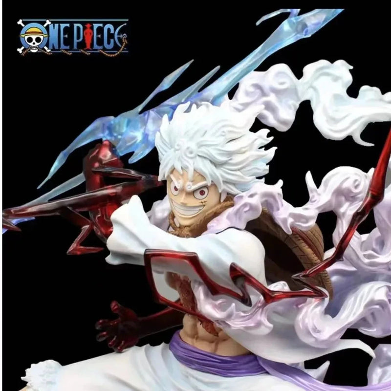 28cm One Piece Anime Figure Sun God Nika Luffy Gear 5 Version Statue Action Figure Model Doll Decoration Collection Toys Gifts