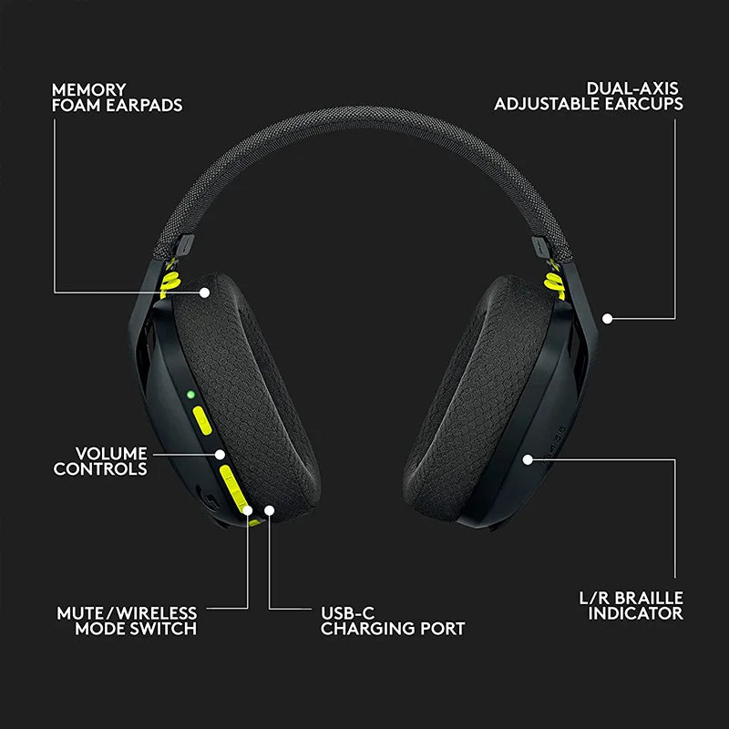 Headset Gamer Logitech G435 Lightspeed: Jogue sem Limites 🎧