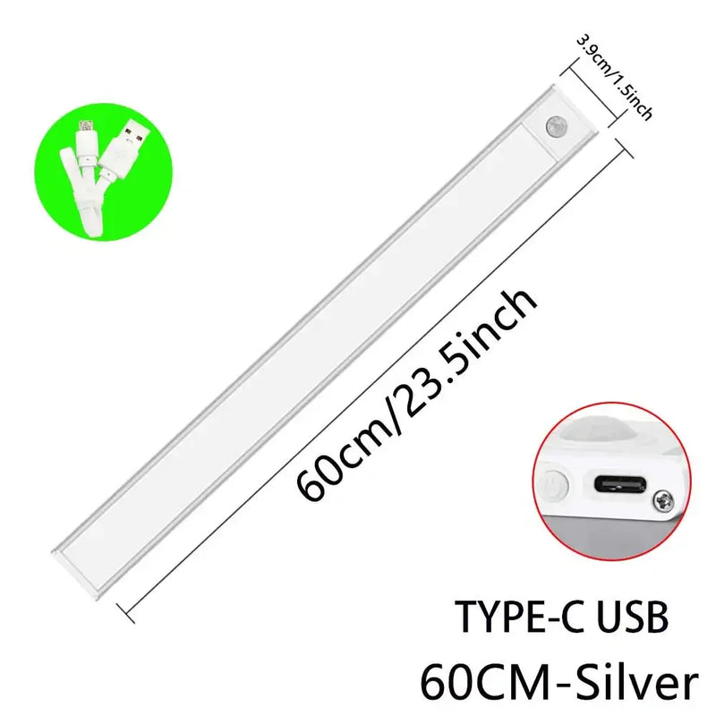 Night Light Led Lamp Under Cabinet Lights Motion Sensor night light Closet Light Cabinet Kitchen Lighting Magnetic night lights