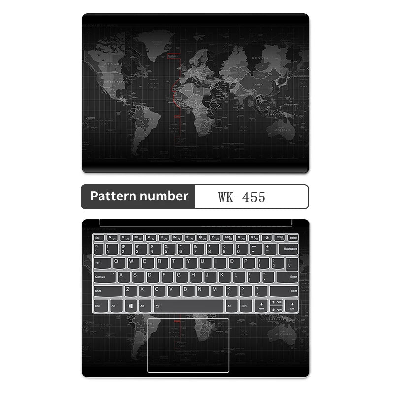 DIY Geometry Cover Laptop Skins Sticker 13.3"14"15.6"17.3"Vinyl Skin Case for Macbook/Lenovo/Hp/Acer Decorate Decal Assessories