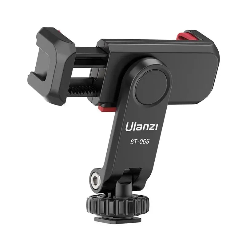 Ulanzi ST-06S 360°Rotatable Phone Holder Vertical Shoot PhoneMount Tripod Mount With Cold Shoe phone Clip Clamp Vlog Video