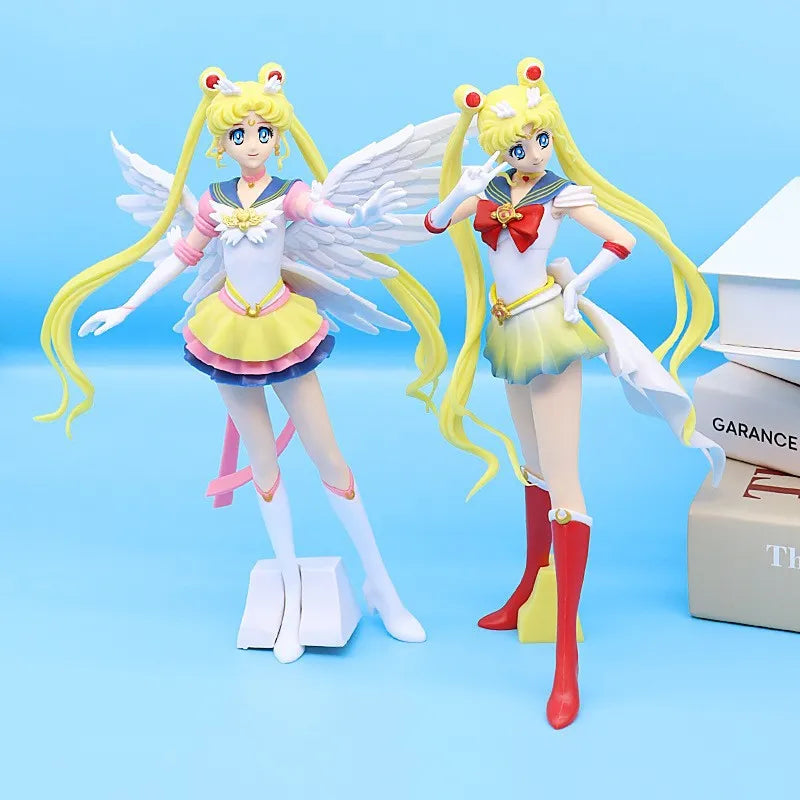 1 Piece Anime Sailor Moon Action Figure Model Gifts Collectible Figurines for Kids 23cm